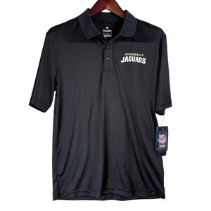 Fanatics Jacksonville Jaguars Mens Black NFL Performance Polo Shirt Medium New